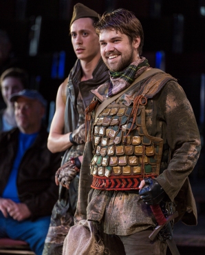 Jose Gamo and Trace Pope in Hudsen Valley Shakespeare Festival's 2018 production of THE HEART OF ROBIN HOOD - Photo by T. Charles Erickson